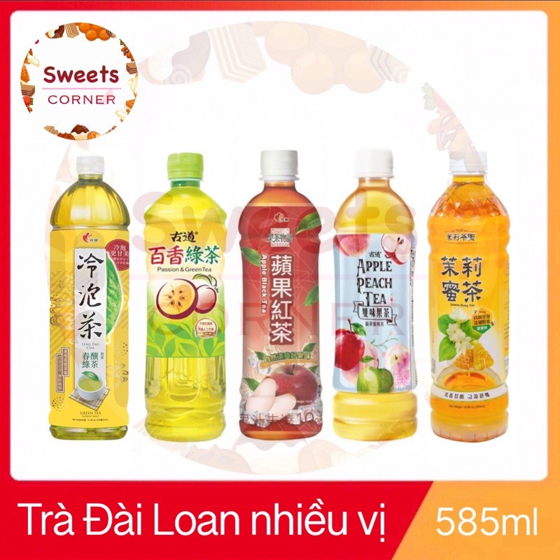 Trà Đài Loan cao cấp nhiều vị 585ml (5 loại)