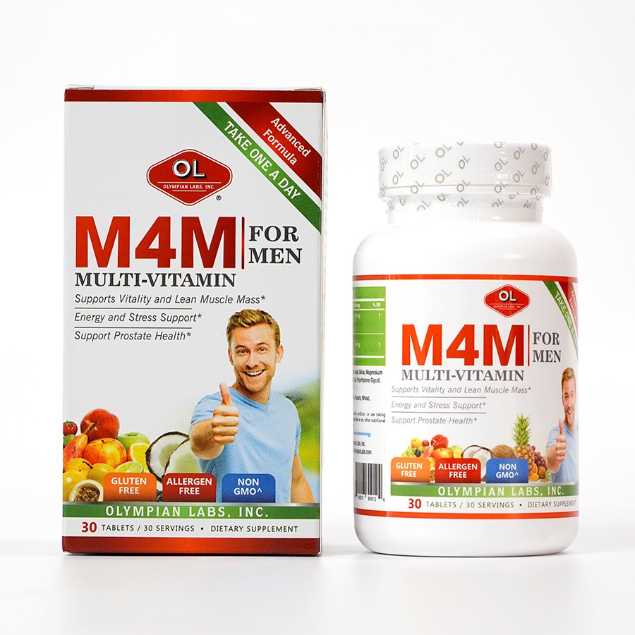 Viên Uống Bổ Sung Vitamin Cho Nam Giới Olympian Labs M4M Multi-Vitamin For Men 30 Viên