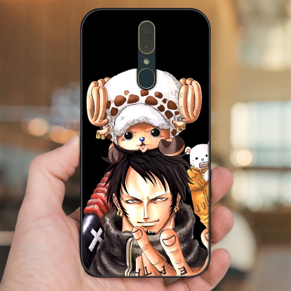 Ốp lưng Oppo F11 viền đen in hình Law One Piece