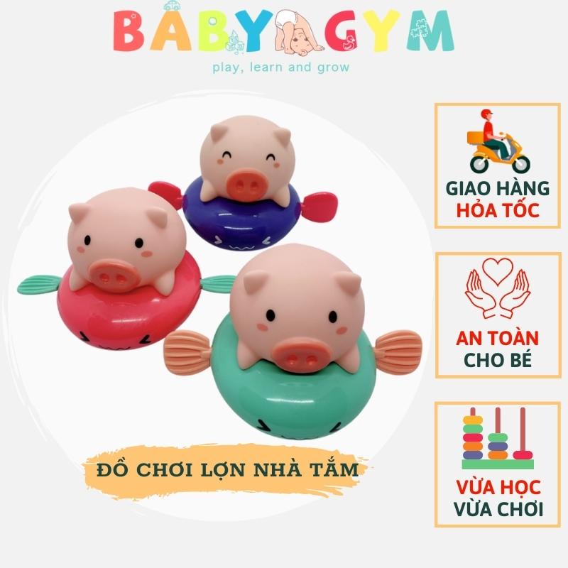 Heo Con Thả Bồn Tắm Cho Bé Dễ Thương – Đồ Chơi Dây Cót Nhà Tắm Mini Hình Lợn Con