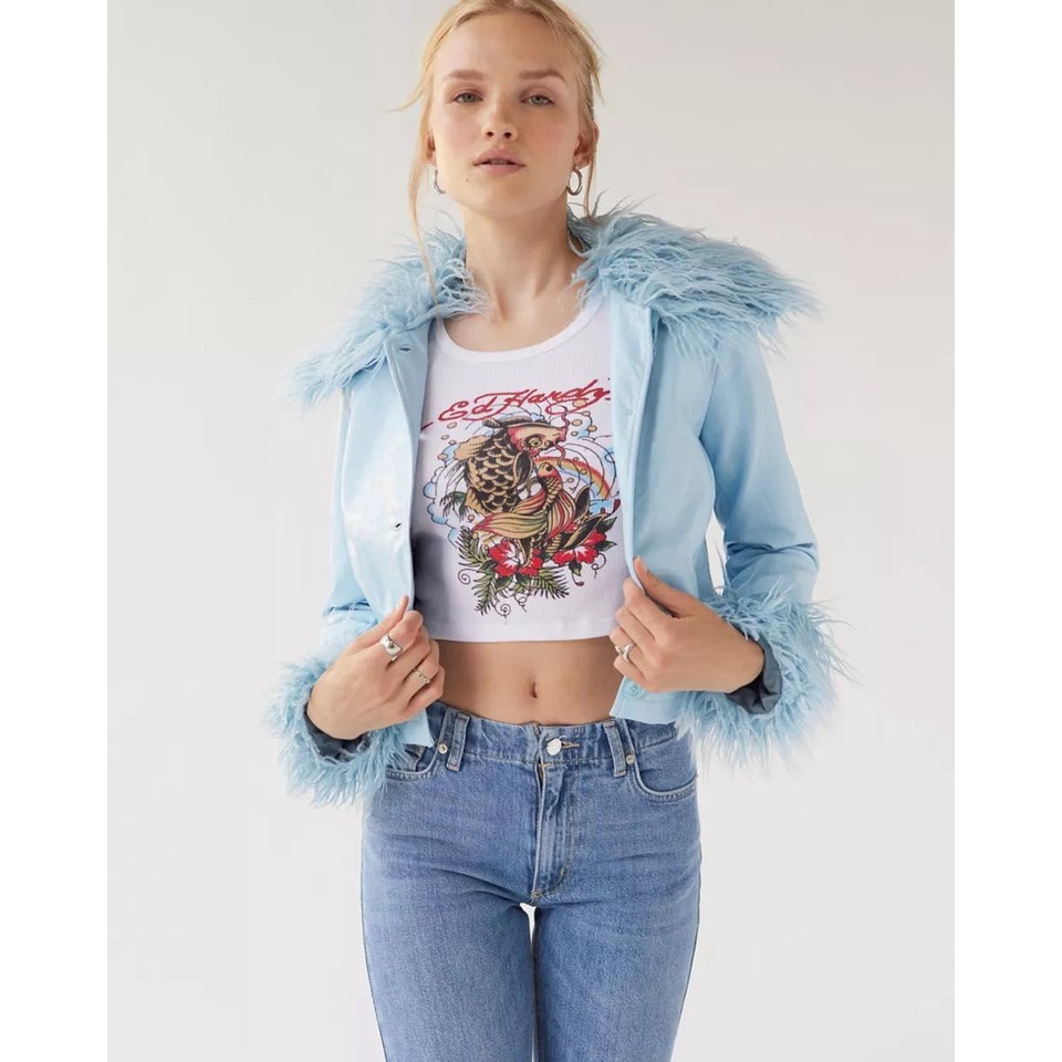 ❗️ LILAC - VNXK - DƯ XỊN - GIÁ TỐT ❗️ -  Áo Khoác Urban Da Phối Lông Cổ Và Tay Sành Điệu