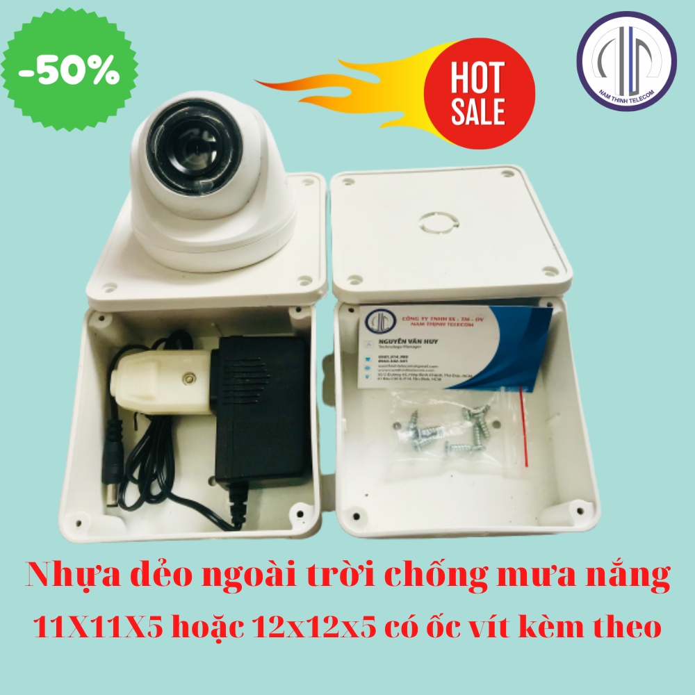 Hộp box kĩ thuật camera nhựa dẻo bền ngoài trời, trong nhà