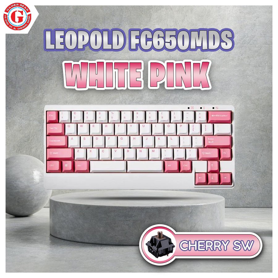 Bàn phím Leopold FC650MDS White Pink