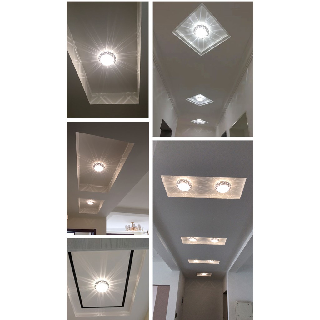 ĐÈN TRẦN NHÀ ĐẸP 3 MÀU TRẮNG-TRUNG TÍNH-VÀNG 12W