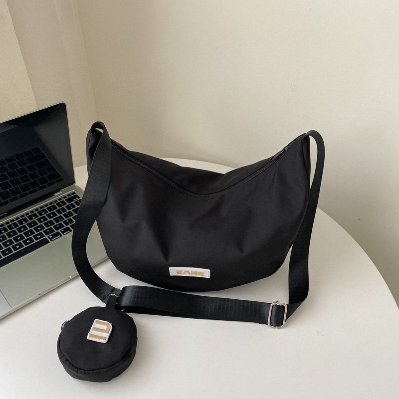 Túi Đeo Chéo Vải Oxford Cỡ Nhỏ Thiết Kế Đơn Giản Thời Trang Cho Nữ