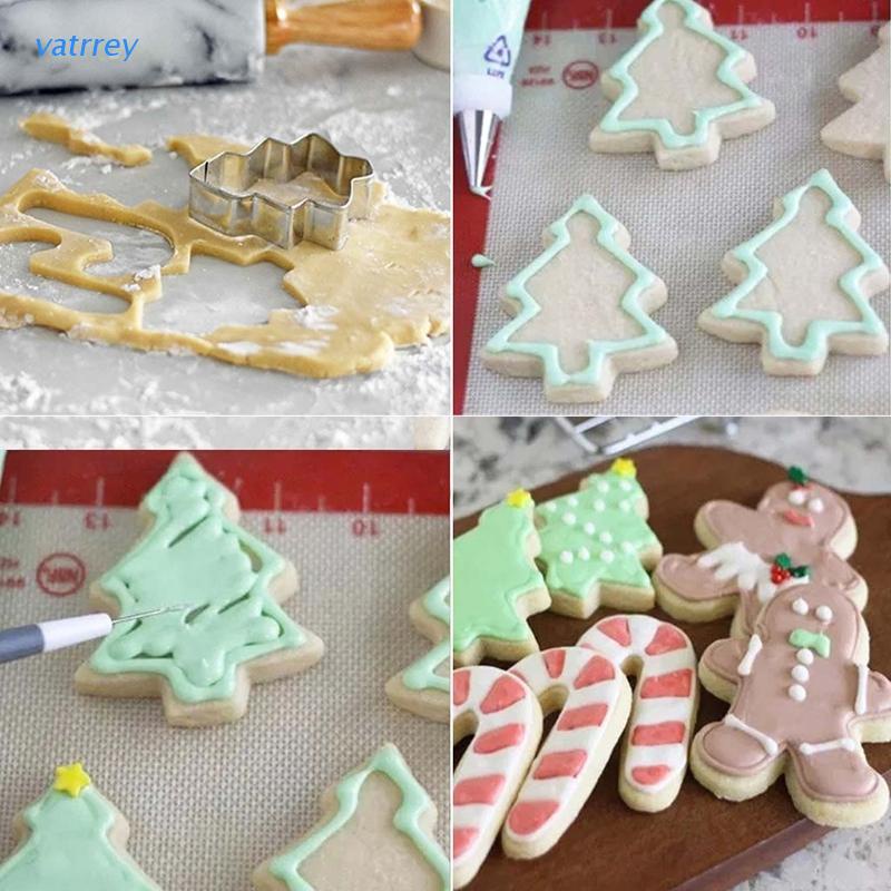 Bộ 15 khuôn cắt bánh quy bằng thép không gỉ phong cách giáng sinh