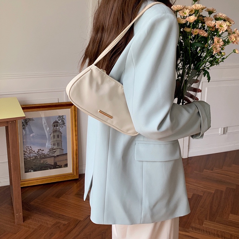 TÚI KẸP NÁCH VẢI DÙ TÚI ĐEO VAI NYLON TRƠN MỊN PHONG CÁCH HÀN QUỐC 24052301