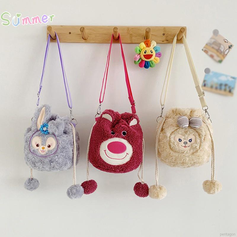 Túi đeo chéo hình thỏ nhồi bông dễ thương cho bé gái