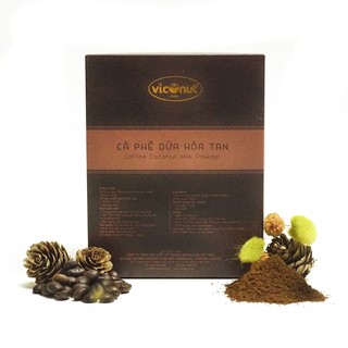 Cà phê dừa hoà tan Viconut (hộp 10 gói x 20g)