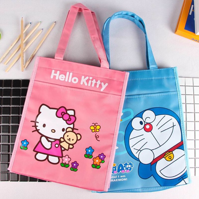 TÚI XÁCH HELLO KITTY &amp; DORAEMON