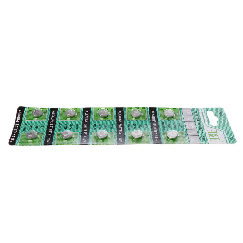 Set 10 pin nút bấm điều khiển từ xa AG11 1.55V LR721 362 SR721 162