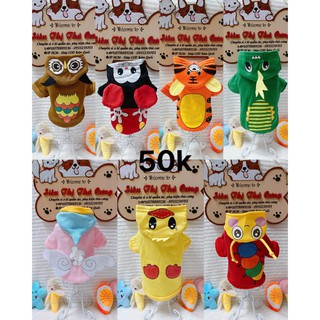 ⛔️[SALE SIÊU HOT] Quần áo chó mèo thú cưng: áo nỉ hình thú siêu cute hàng đẹp - GOUMAO PET