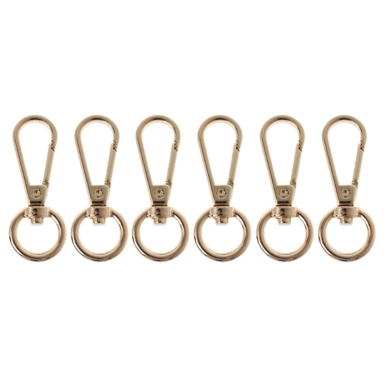 Set 6 khuyên gắn móc khóa bằng thép không gỉ chuyên dụng dành cho túi xách