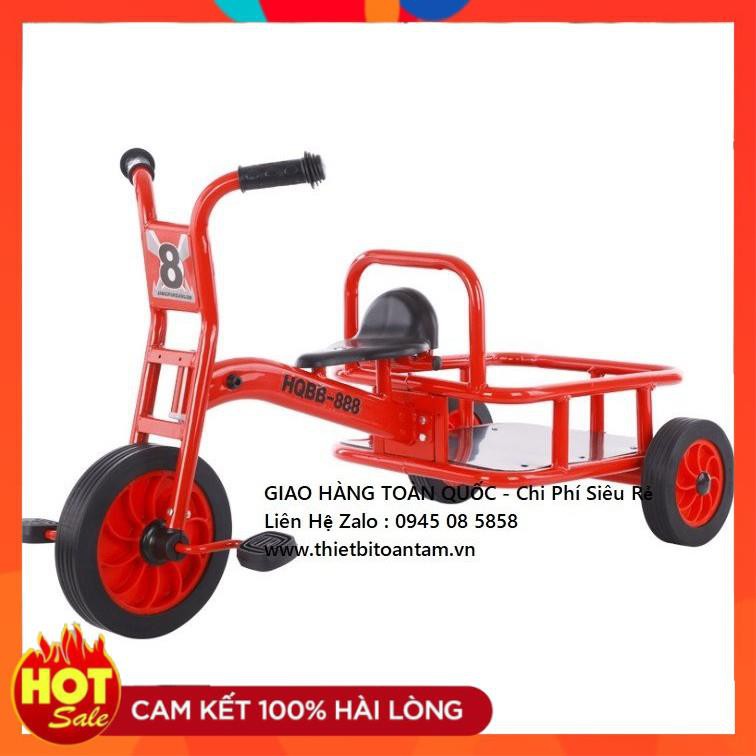 ( giá rẻ nhất )  Xe đạp 3 bánh bán tải màu đỏ giúp bé chủ động vui chơi và giữ thăng bằng.