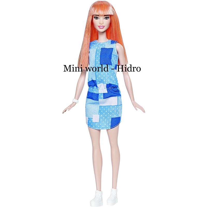 Búp bê Barbie fashionistas da trắng tóc cam chính hãng #60