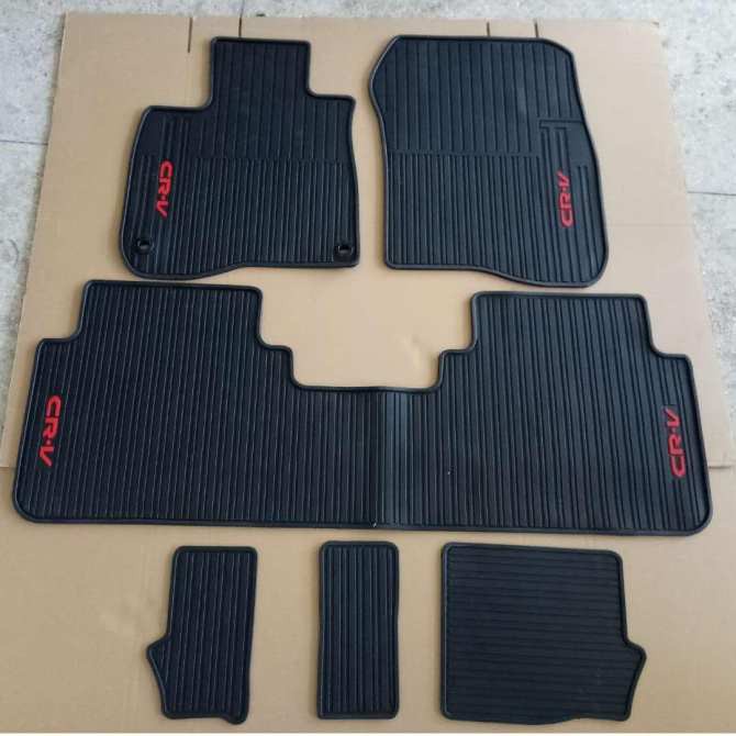 Thảm lót sàn cao su (~8kg) xe Honda CRV 2018- 2019- 2020- 2021- 2022 không mùi, dễ vệ sinh - Ưu tiên gửi mẫu mới nhất