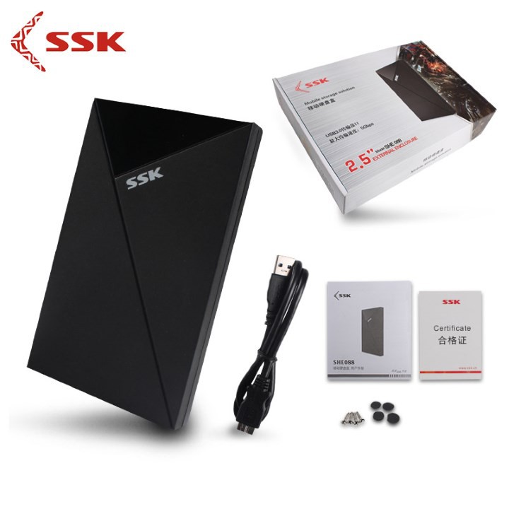 HỘP ĐỰNG Ổ CỨNG HDD BOX SATA 2.5 USB 3.0 SSK SHE 090