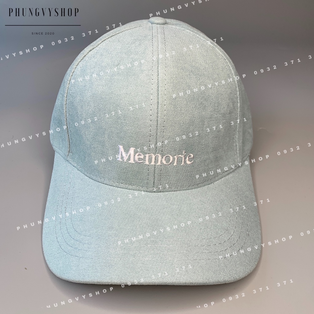 [Mã FAMARAL1 giảm 10K đơn 50K]Mũ LƯỠI TRAI unisex NAM NỮ- THÊU MEMORIE - nón kết