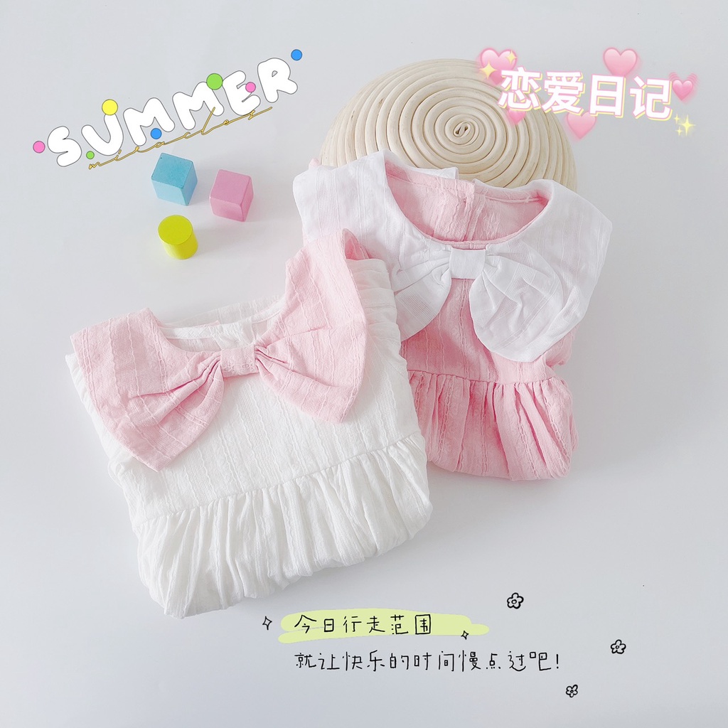 Váy thu dài tay chất thô mỏng cho bé gái 1-5 tuổi (Mã 198)