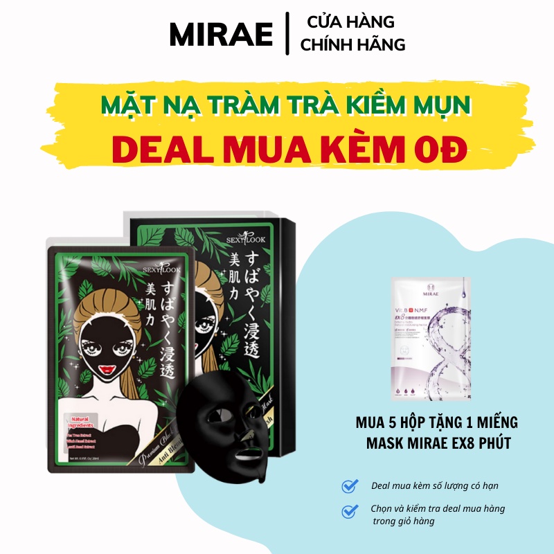 Mặt Nạ Tràm Trà SEXYLOOK Kiểm Soát Dầu và Mụn (Hộp 5 Miếng × 28ml)