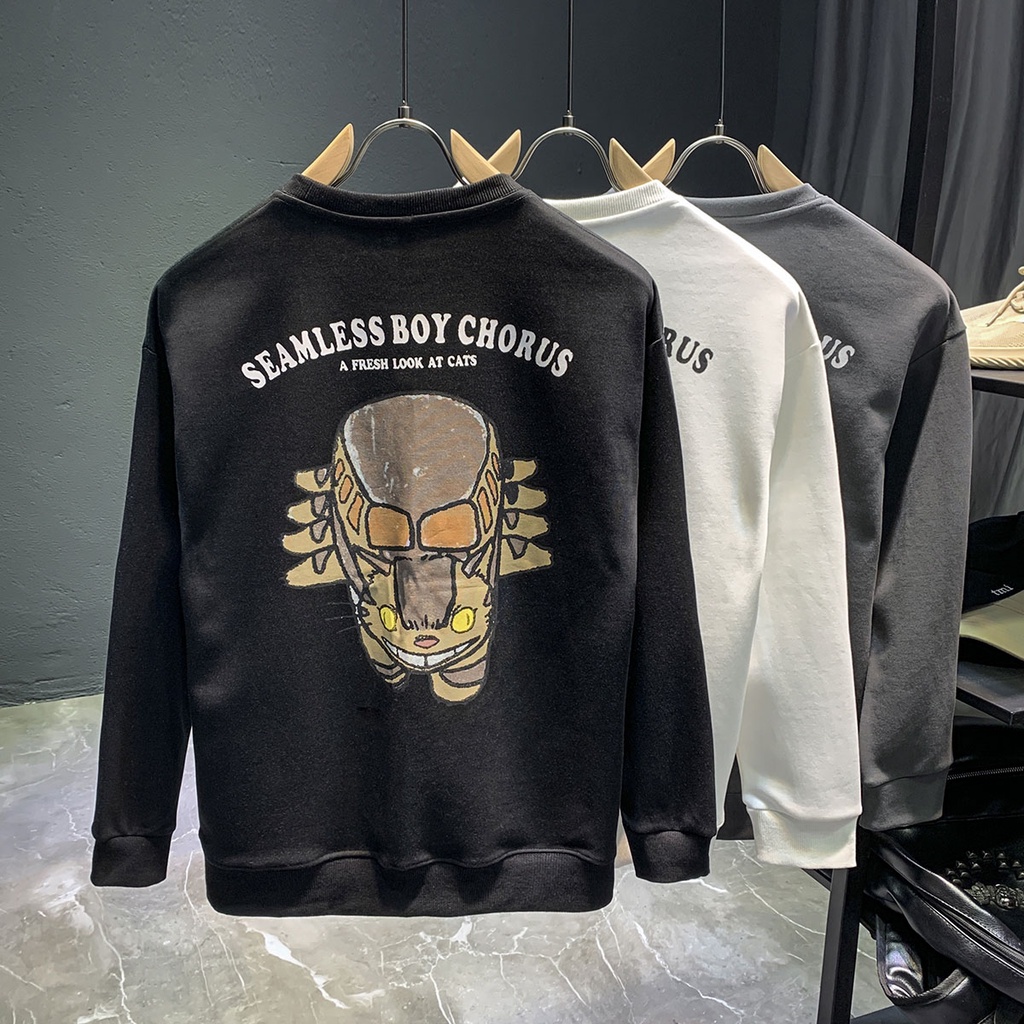 Áo nỉ thu đông dài tay nam nữ in hình 3D,áo dài tay nam nữ cao cấp SW635