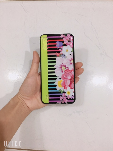 Ốp hoa kẻ xanh nõn chuối sam sung A10,M10