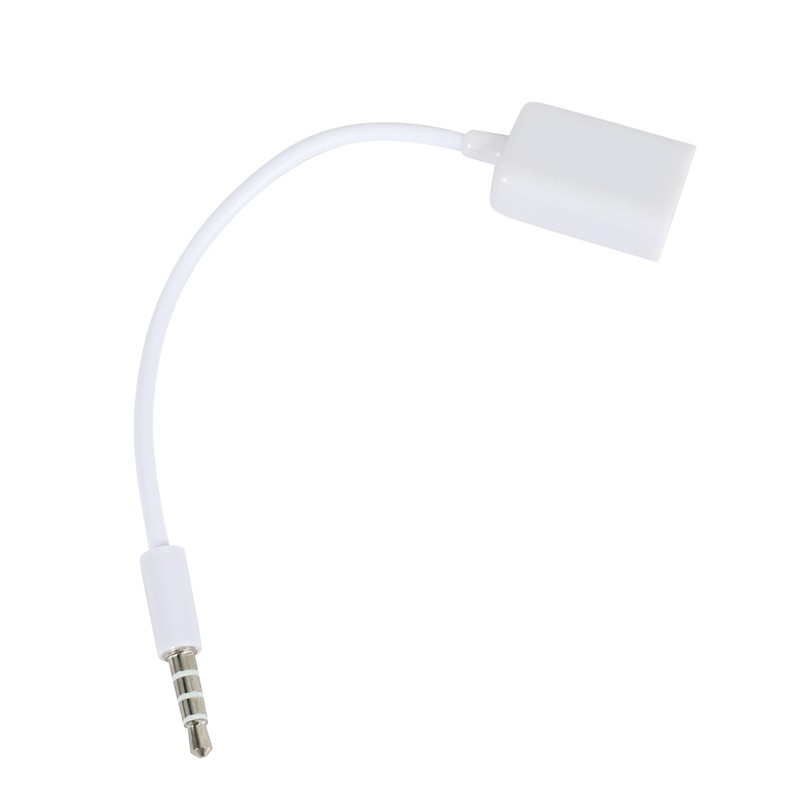 Bộ chuyển đổi giắc cắm âm thanh AUX 3.5mm sang cổng cắm USB 2.0 mp3 cho xe hơi