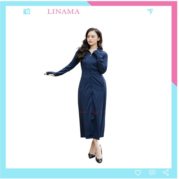 Áo chống nắng nữ toàn thân chống tia UV thông hơi mát lạnh LN05