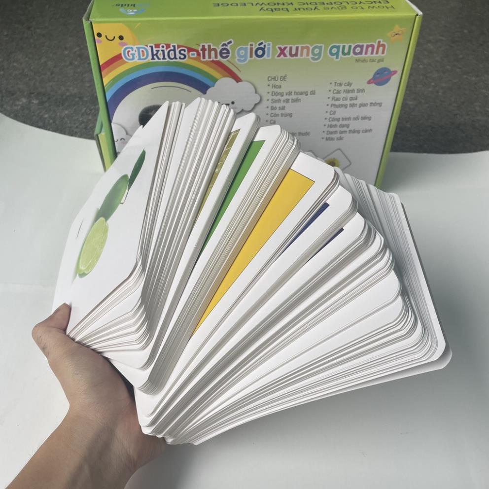 Thẻ Học Thông Minh Cho Bé 300 Thẻ - Thế Giới Xung Quanh - Flashcard cho bé Glenn Doman