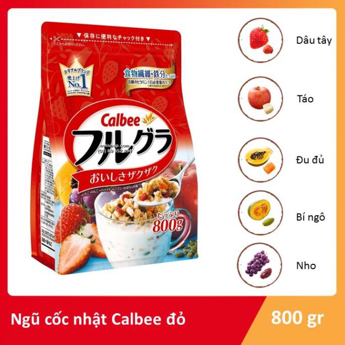 NGŨ CỐC NHẬT CALBEE NỘI ĐỊA NHẬT 750g