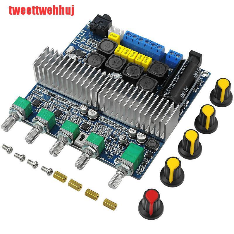 {tweettwehhuj}Bluetooth 5.0 TPA3116D2 Digital 2.1 Audio Amplifier Board 100W+50W+50W DC 12-24V