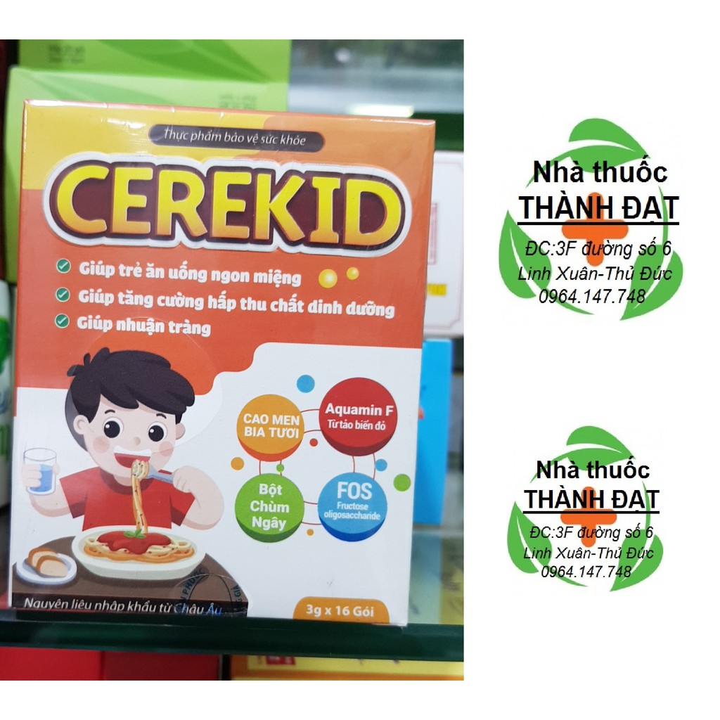 CEREKID giúp trẻ ăn ngon miệng hộp 16 gói