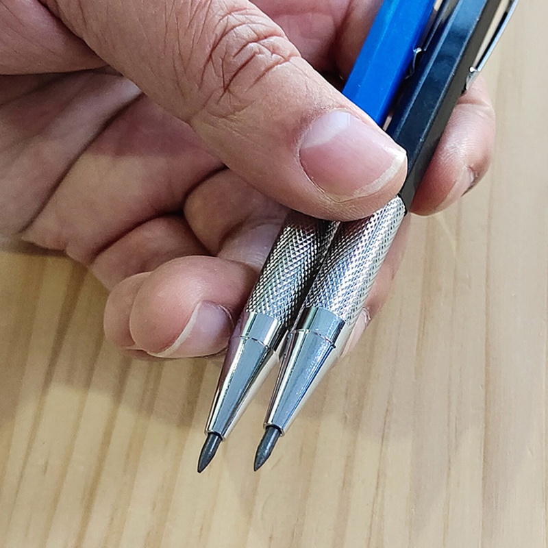 Bút Chì Bấm Tự Động 2.0 Dùng Làm Mộc Kèm Lõi Thay Thế Màu Đỏ Đen