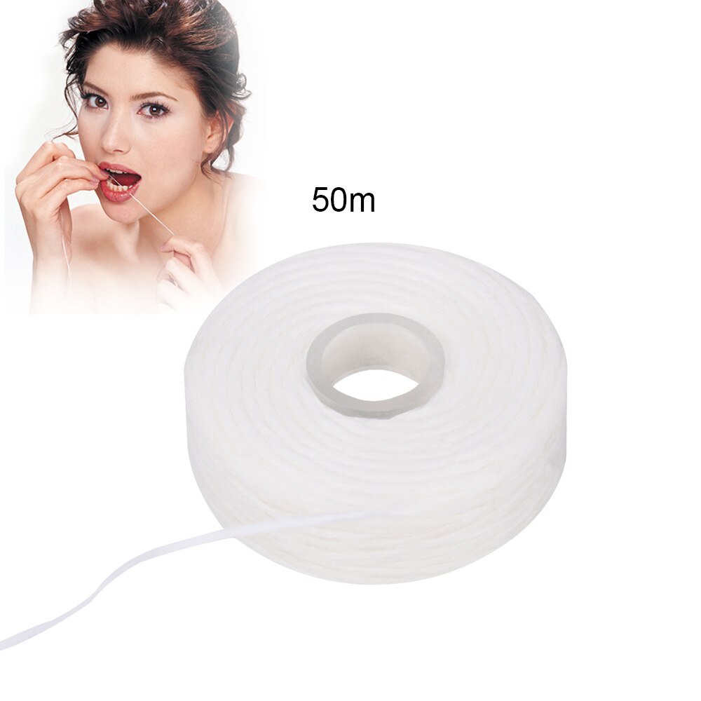 [Hàng mới về] Bộ 5 cuộn chỉ nha khoa vệ sinh răng miệng hiệu quả 50m