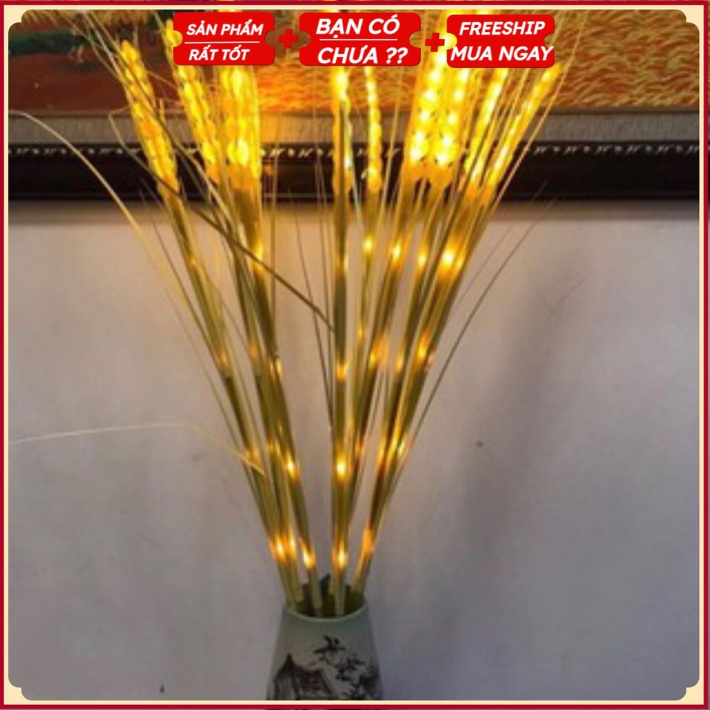 Kèm phích cắm Led Bông Lúa, Trang Trí Tết, Tài, Bàn Thờ Gia Tiên - Đại Diện Cho Sự Âm Lo,Đủ Đầy,Sung Túc Cả Năm 2022