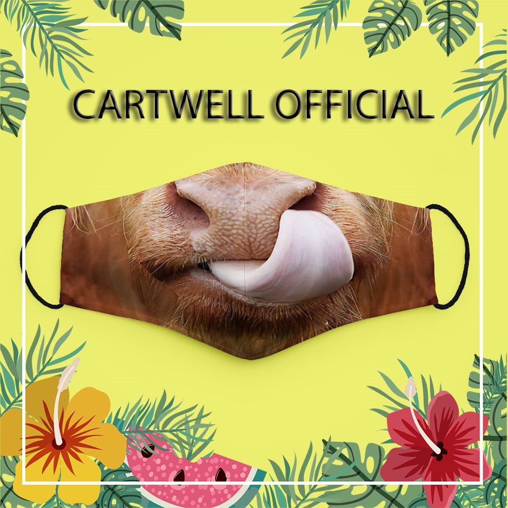 Khẩu trang trẻ em cho bé đáng yêu thú cưng cute dễ thương Mặt Thú Cưng CARTWELL chống giọt bắn không đau tai chống nắng