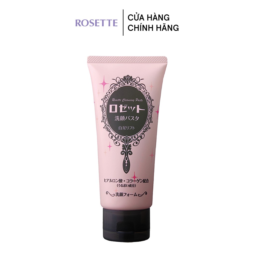 Sữa Rửa Mặt Ẩm Mịn Và Săn Chắc Da Rosette Face Wash Pasta White Clay Lift 120g