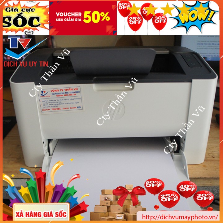 Máy in nhỏ gọn HP 107W dùng gia đình in cá nhân in học tập phù hợp | BigBuy360 - bigbuy360.vn