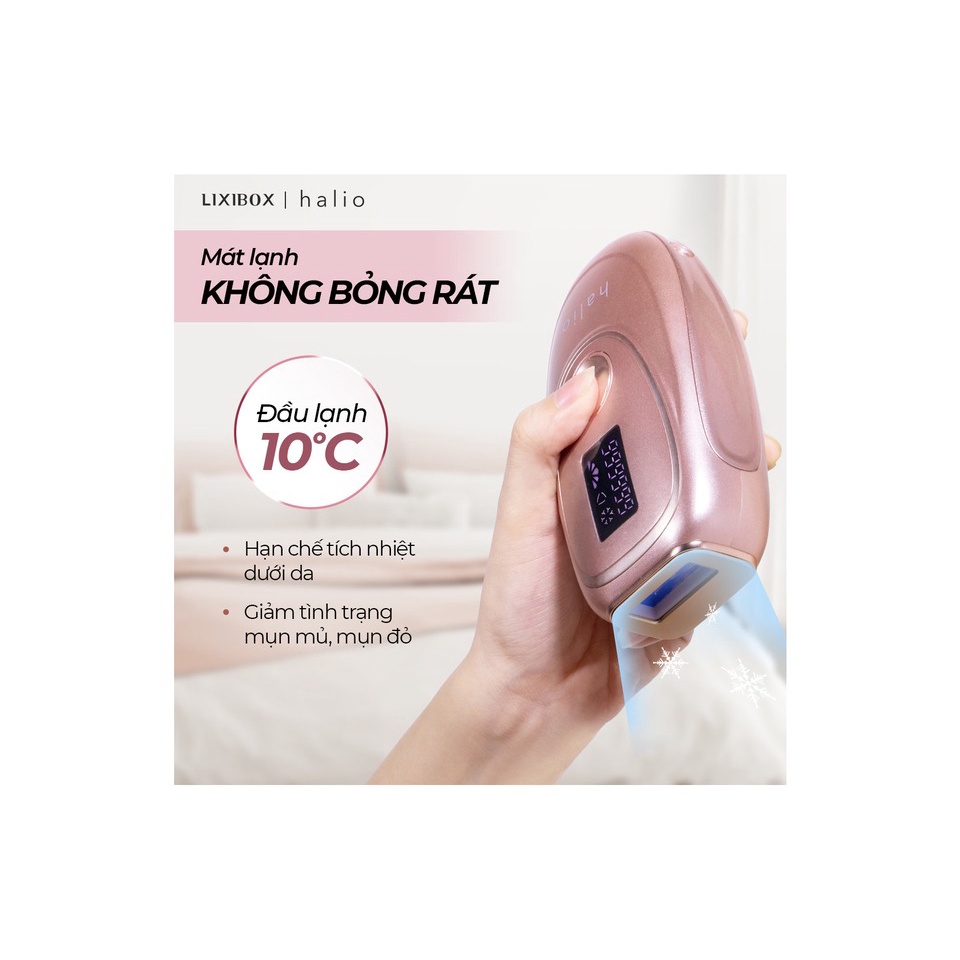 Máy Triệt Lông Lạnh Cá Nhân Halio IPL Cooling Hair Removal Device - Hàng chính hãng - Bảo hành 12 tháng