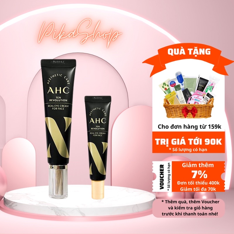 Kem Mắt AHC Ultimate Real Eye Cream For Face Chống Thâm Và Giảm Quầng Thâm Mắt - PikaShop