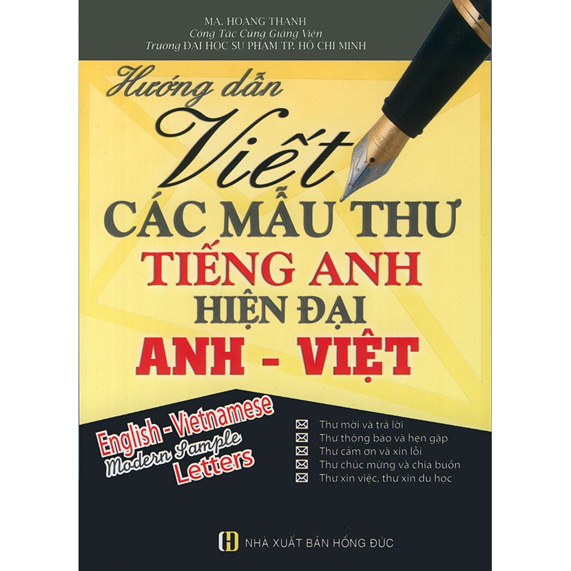 Sách - Hướng dẫn viết các mẫu thư tiếng Anh hiện đại Anh - Việt