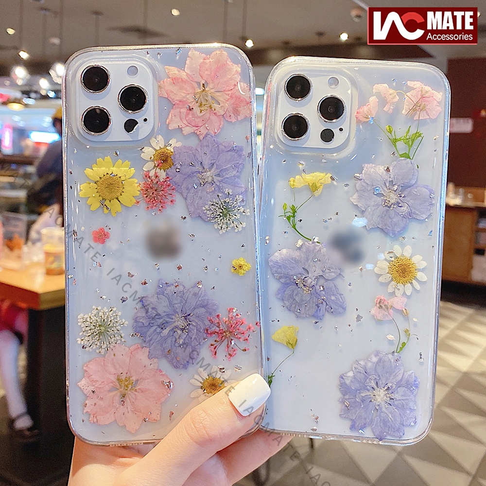 Ốp Điện Thoại Mềm Họa Tiết Hoa Lấp Lánh Sang Trọng Cho iphone 15pro max 14 promax 14 plus 12 13 pro max 11 xr x max