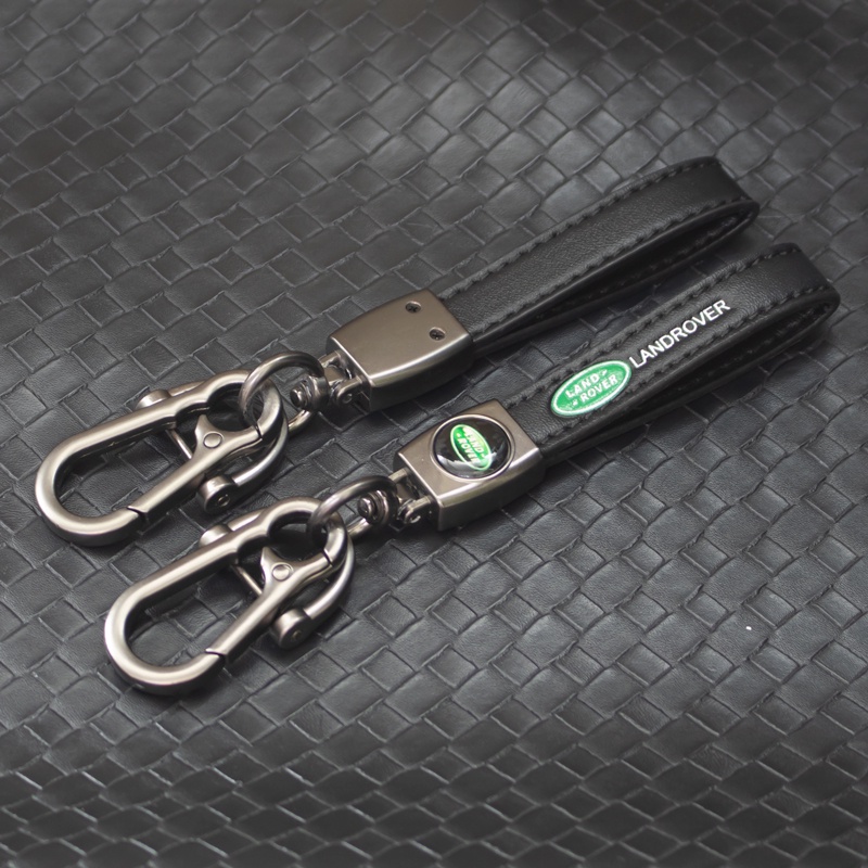 LAND ROVER 1 Chiếc Móc Khóa Da Đen In Logo Dành Cho Xe Hơi Range Rover Discovery Guardian 4 Freelander 2