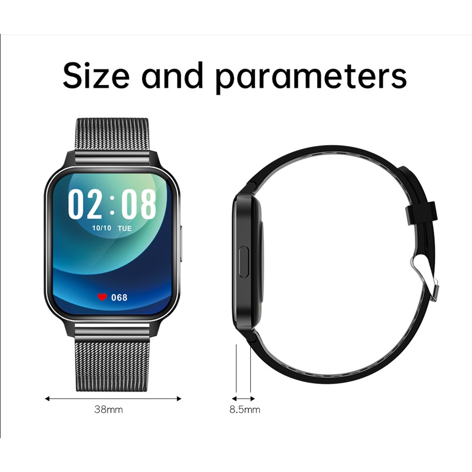 Đồng hồ thông minh đeo tay LIGE chống thấm nước IP67 hỗ trợ đo nhịp tim/huyết áp đa chức năng cho nam và nữ