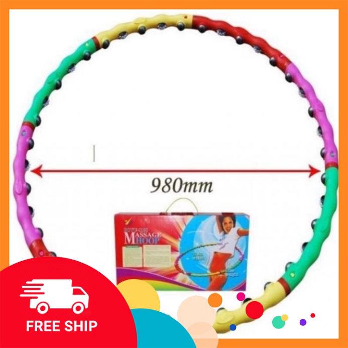 Vòng lắc bụng giảm eo, giảm cân có hạt mát xa Hula Hoop chính hãng GDTA