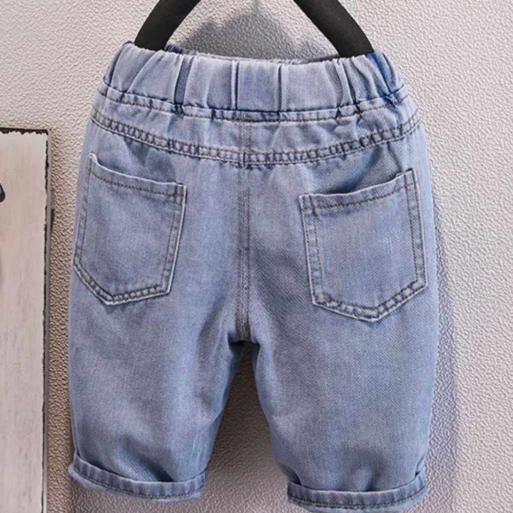 Quần Short Jean Bé Trai Phong Cách Mới 2022