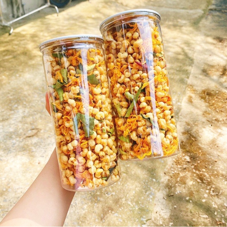Bắp Giòn Lắc Khô Gà siêu ngon, lon pet 350g Mami Food
