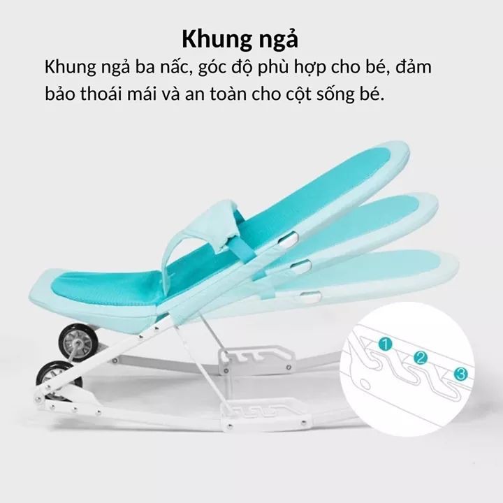 Xe nằm chơi bập bênh 2 in 1 Seebaby R1