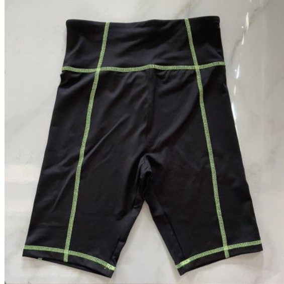 Quần F21 High-Rise Biker Shorts - Áo F21 Cotton-Blend Cropped Tank Top