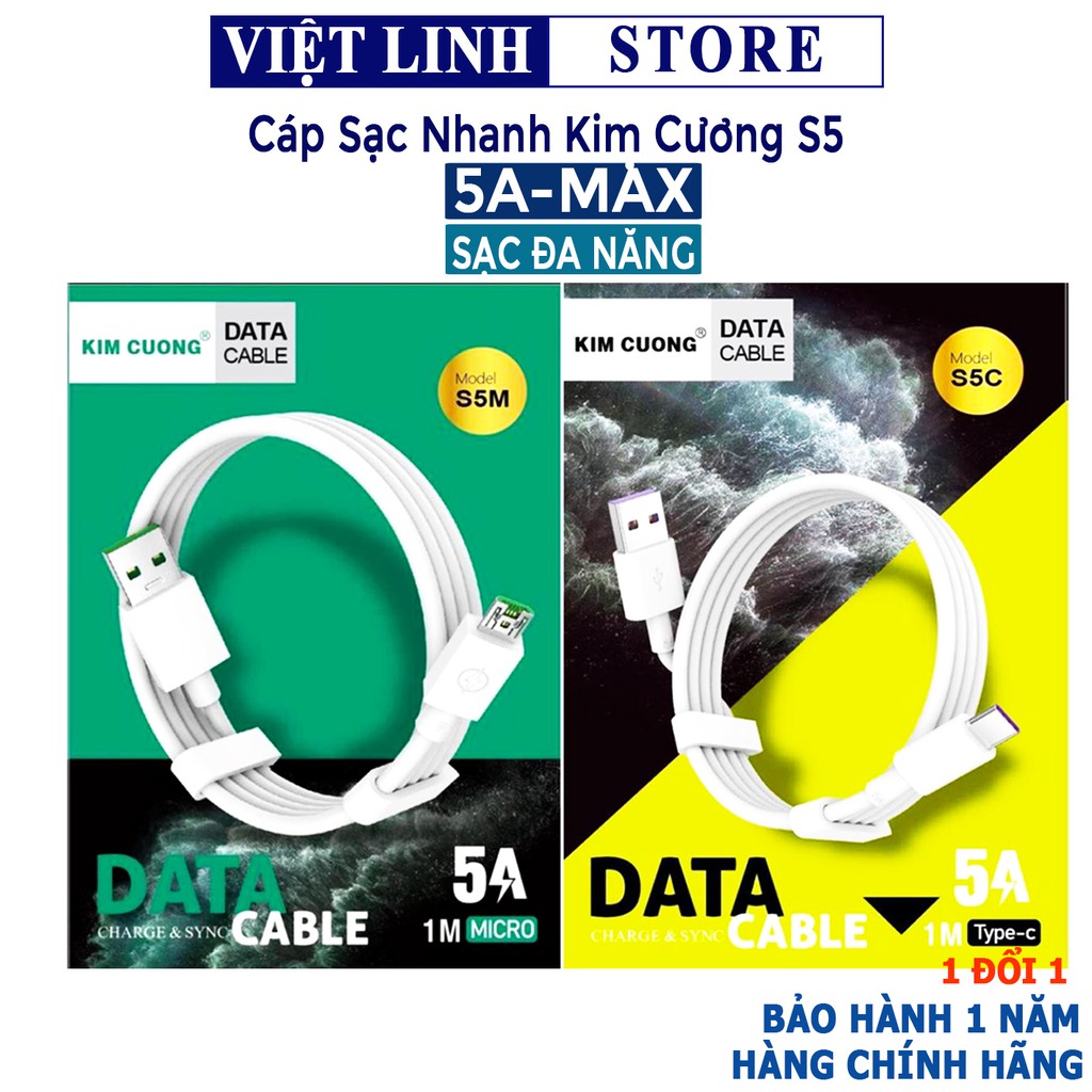 Cáp sạc nhanh 5A sạc nhanh nhiều dòng máy 6 7 8s X 12 11 Pro Max - Việt Linh Store